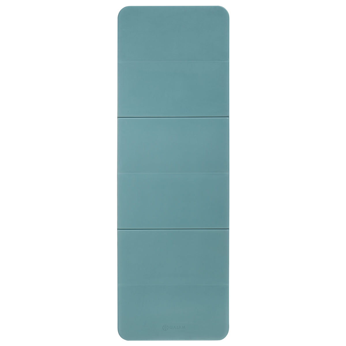Gaiam Easy-Fold Fitness Mat Seafoam flat