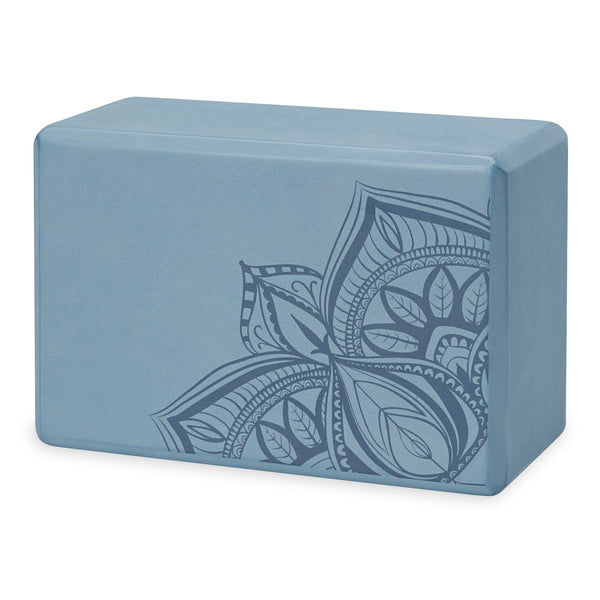 Printed Yoga Block Blue Shadow